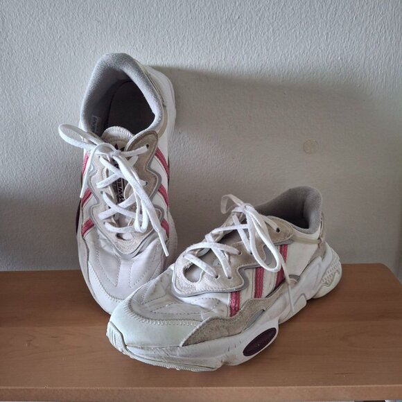 Adidas Originals Ozweego Sneakers - White Rose Tone - Women's Size 7 - Picture 1 of 7
